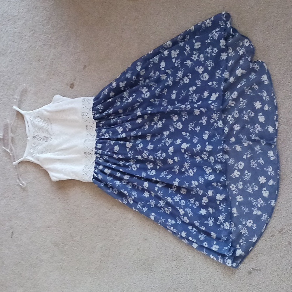 Blue and White Dress. By and By brand. Size 5